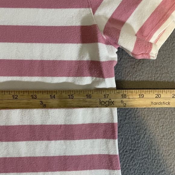 Ladies Duck Head Striped Stretch Polo Shirt Large - Picture 6 of 7